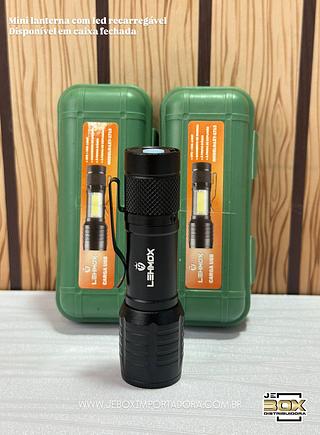 MINI LANTERNA COM LED RECARREGAVEL