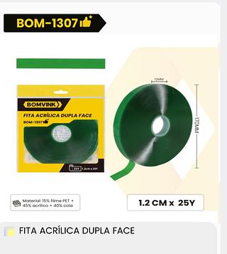 FITA ACRILICA DUPLA FACE