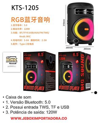 CAIXA DE SOM KTS 1205