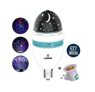 LÃMPADA INTELIGENTE LEHMOX LED RGB BIVOLT 3W E27 C/ADAPTADOR