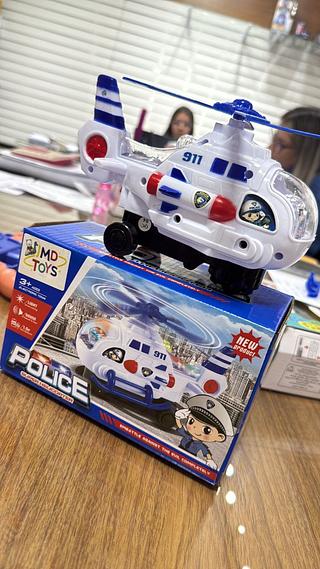 HELICOPTERO POLICE ELETRICO COM LED