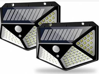 LUMINARIA SOLAR DE ALTA POTÊNCIA REFLETOR DE 100 LEDS ALTO BRILHO
