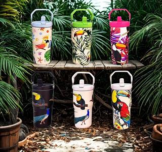 COPO TÉRMICO AÇO INOX FAUNA 600 ML