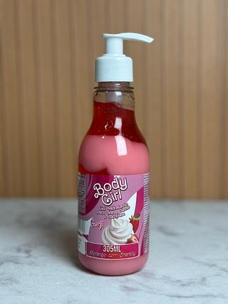 GEL HIDRATANTE PARA VIRILHA COXAS E BUBUM SABOR MORANGO COM CHANTILLY
