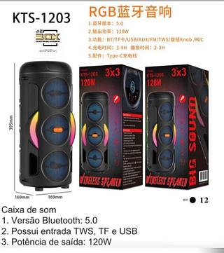 CAIXA DE SOM BLUETOOTH