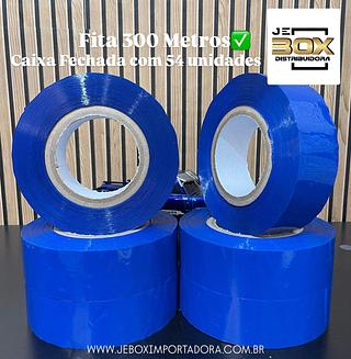 FITA DUREX AZUL 300 METROS