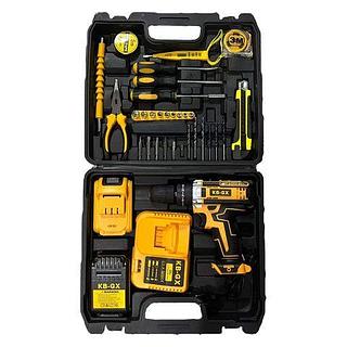 MALETA DE FERRAMENTAS CHAVE/BROCA PARAFUSADEIRA DE IMPACTO 2 BATERIAS E ACESSORIOS (00AL)
