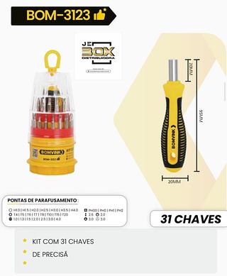 KIT MULTIUSO COM 31 CHAVES