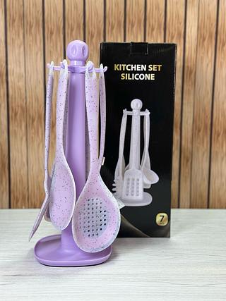 KIT COZINHA DE SILICONE COM 7 PÇS