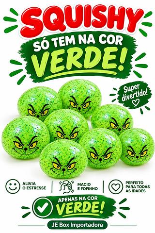SQUISHY EM GEL COM BRILHO CAIXA COM 12 PEÇAS