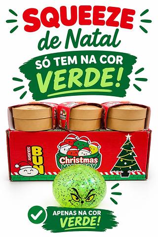 SQUISHY EM GEL COM BRILHO CAIXA COM 12 PEÇAS