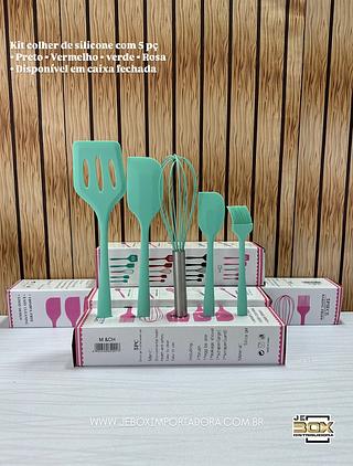 KIT COLHER SILICONE CORES VARIADAS