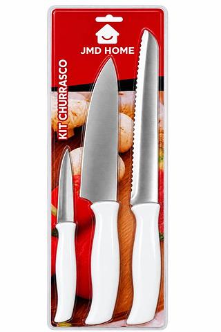 KIT CHURRASCO COM 3 PEÇAS