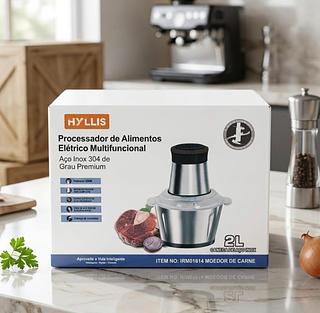MOEDOR DE CARNE,LEGUMES E TEMPEROS MULTIPROCESSADOR MIXER DE INOX 2 L 110 V