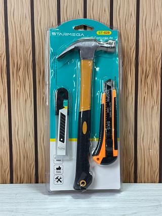 CONJUNTO DE HARDWARE COM MARTELO