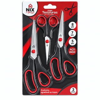 KIT DE TESOURA COM 3 PÇS