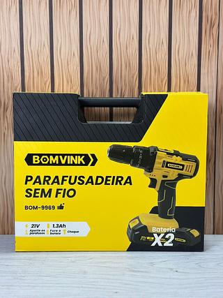 PARAFUSADEIRA SEM FIO COM 2 BATERIA