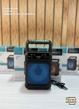 CAIXA DE SOM COM LED