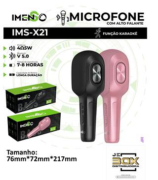 MICROFONE COM ALTO FALANTE FUNÇAO KARAOKE