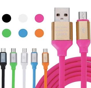 CABO USB COLORIDO V 8 COM ALEATORIA CARREGAMENTO RAPIDO 3A 1.2 METROS