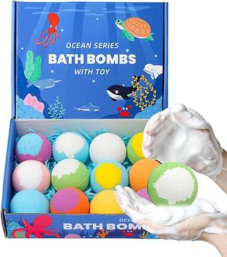 BATH BOMBS OCEAN SERIES BOX COM 12