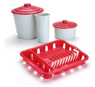 KIT PIA COZINHA 3 PEÇAS CORES VARIADAS