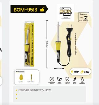 FERRO DE SOLDAR 127V